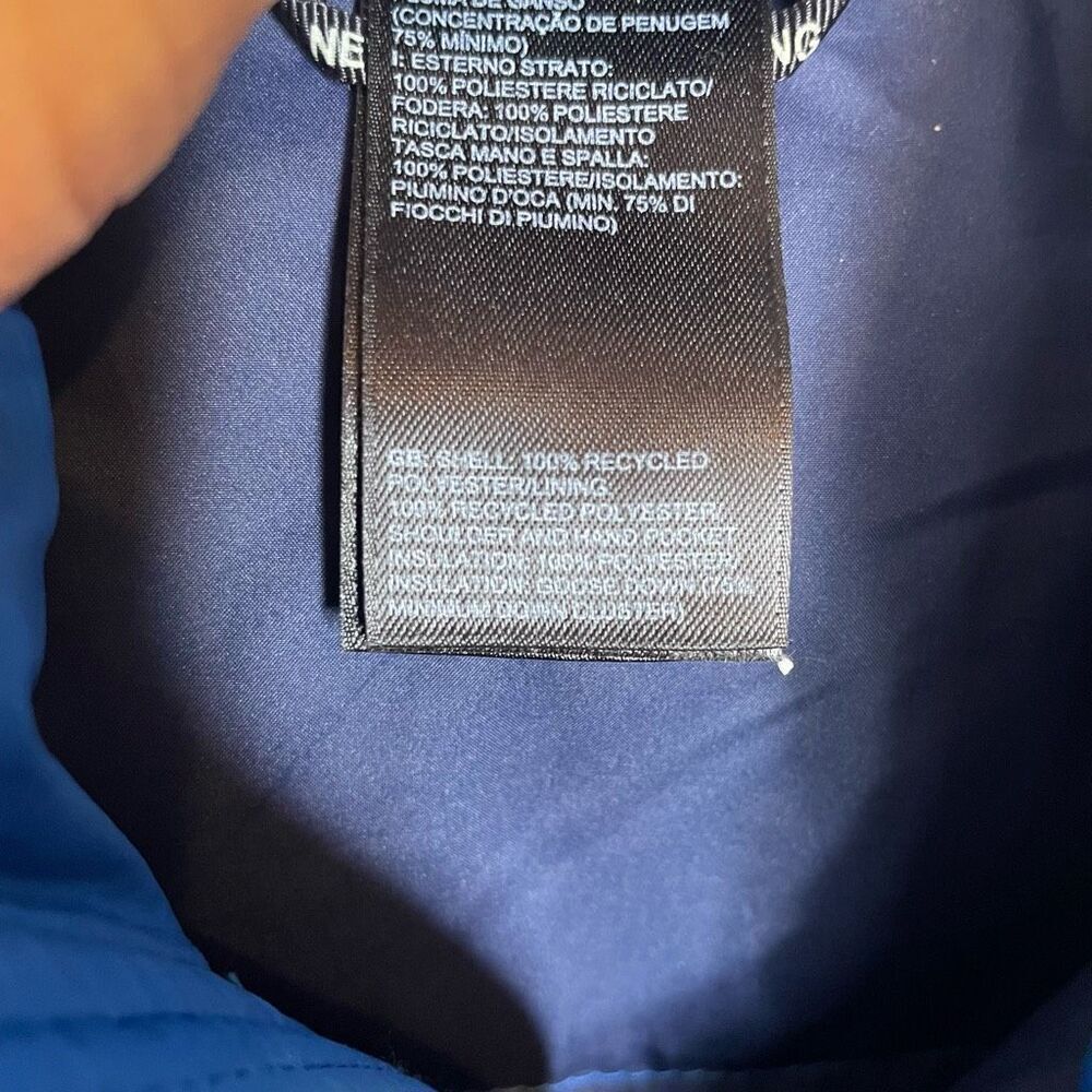 The North Face Jacket Mens Large L Blue Crimptastic 550 Down Hybrid Stretch Warm - Picture 7 of 9
